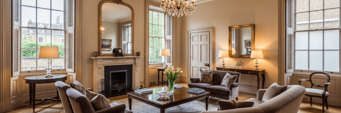 Luxury period residence interior — Hampstead, London