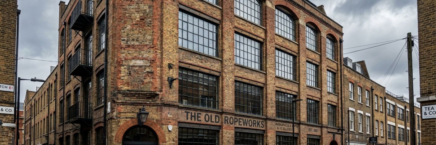 Victorian warehouse building exterior — Shoreditch, London