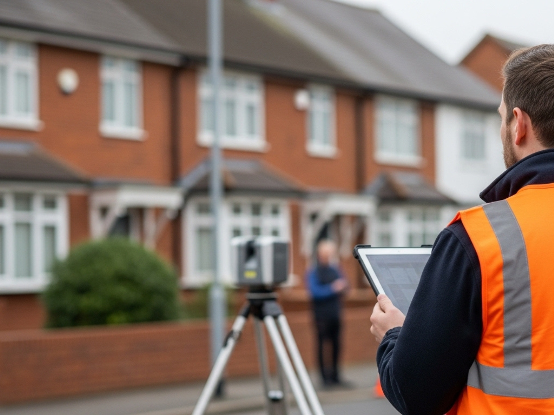 Surveyor on site
